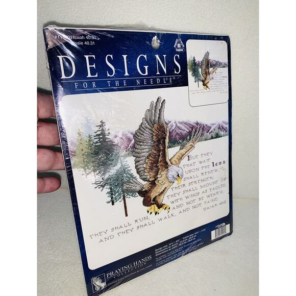 Designs For The Needle Eagle ISAIAH 40:31 #114901 Counted Cross Stitch Kit New - Picture 2 of 11